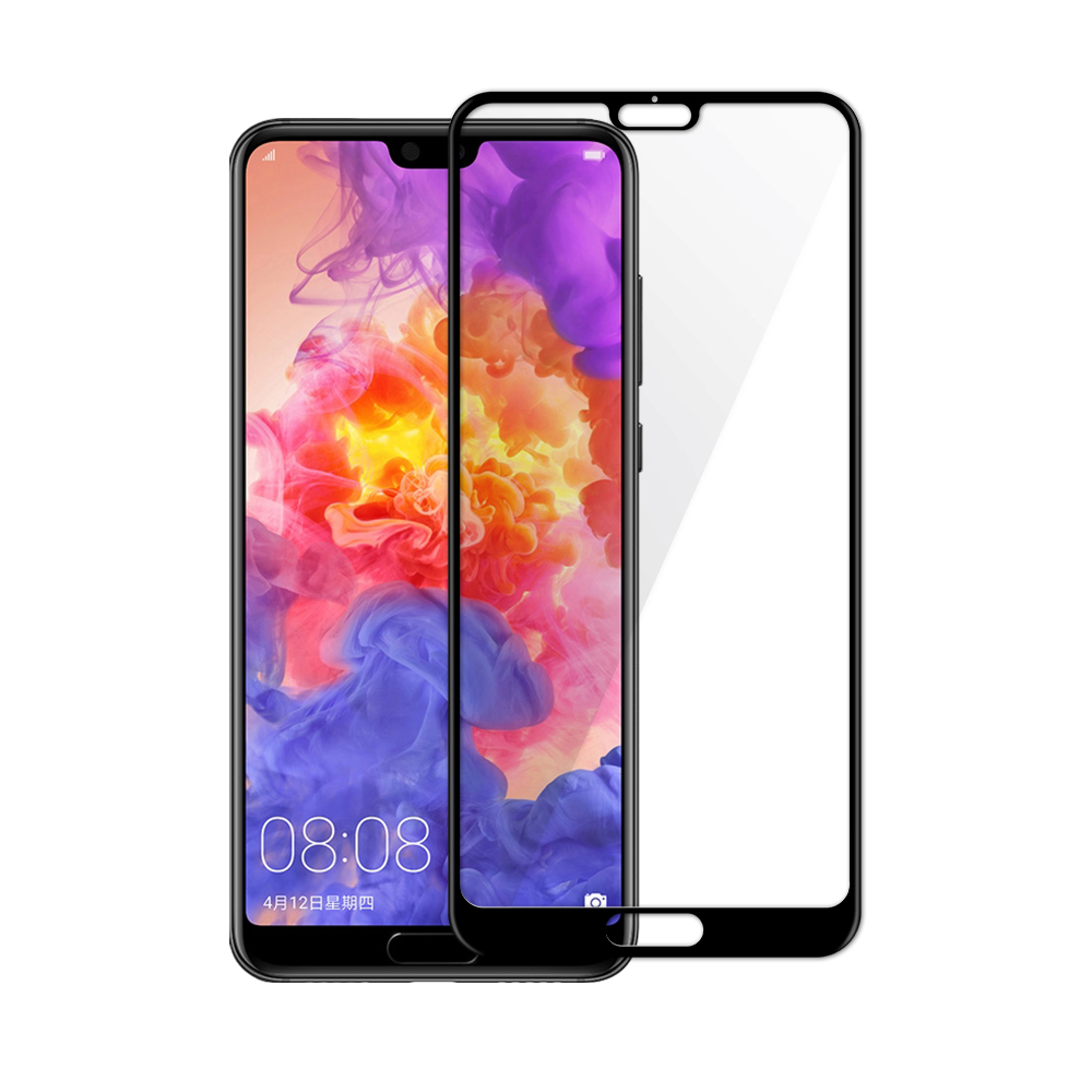 Displayschutzglas Panzerglas für HUAWEI P20 - Schwarz